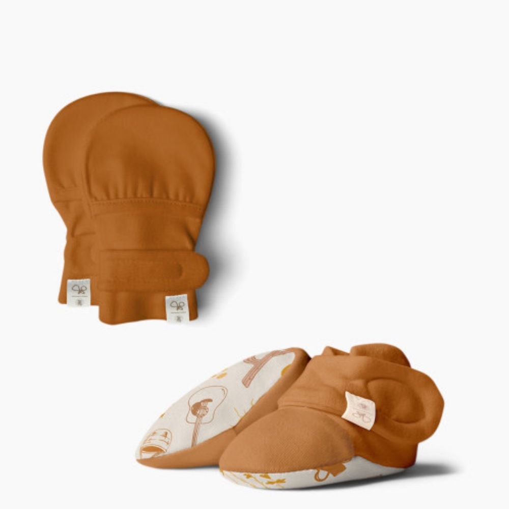 Goumi Kids Canyon Collection Mitts - Adobe, 0-3 Months